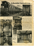856210 Artikel uit Panorama van 24 oktober 1947 met foto's van de koninklijke trein van de N.S. zoals deze zwaar ...